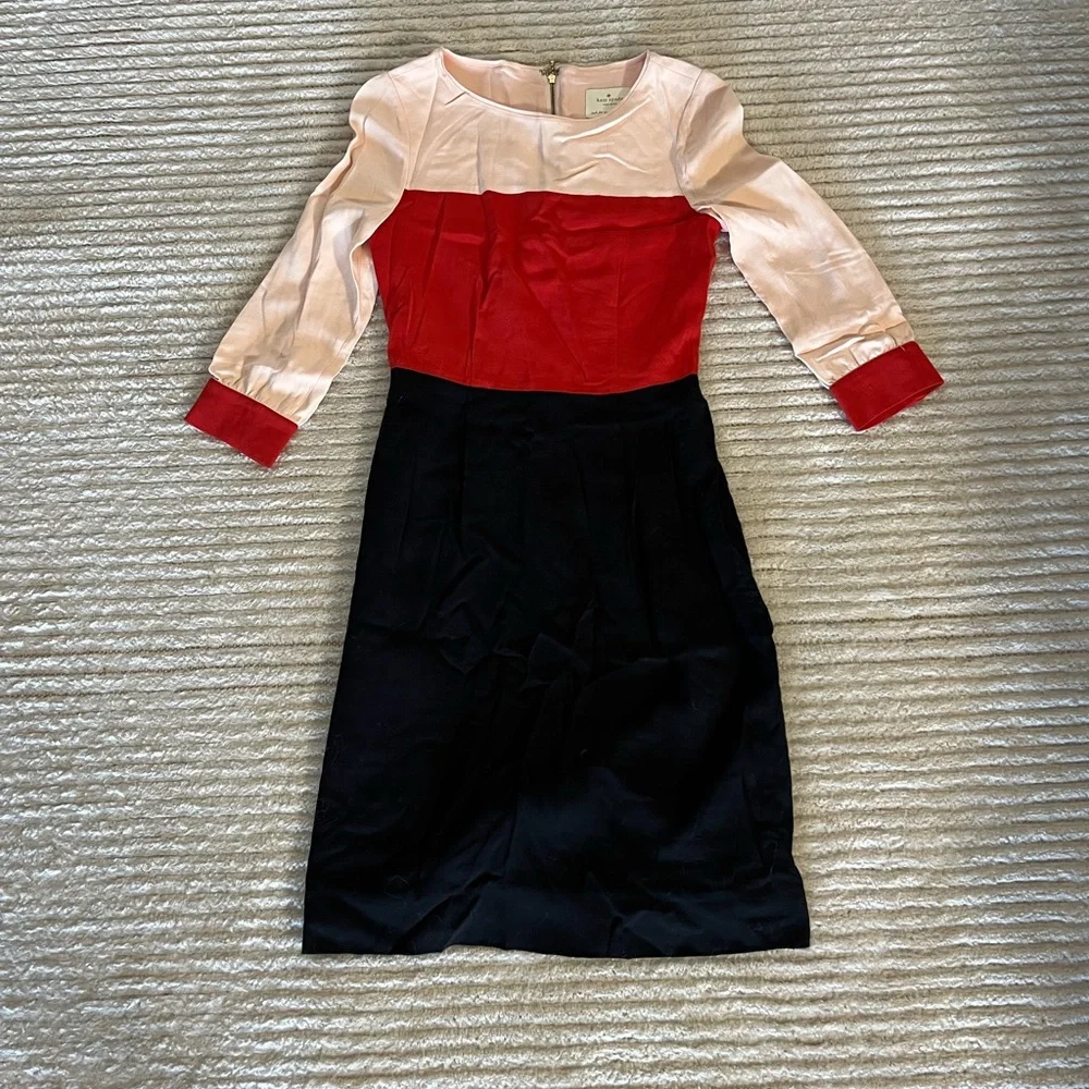 Kate Spade Parker Colorblock Sheath Dress - Taylor Swift Style! Size 0 - Picture 6 of 13